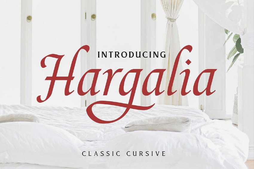 Hargalia - Cursive Calligraphy Font